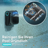 AIPER Scuba S1 Pro Pool Robot Floor and Wall with Horizontal Waterline Cleaning, Intelligent Navigation, 180 Minutes Battery Life, Pool Vacuum Cleaner, Ideal for Recessed Pools up to 200 m²