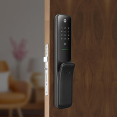 Yale Kyra Pro Premium Push Pull Smart Lock with 6-Ways of Unlock | Connects with Yale Home App | Wi-Fi & Bluetooth Smart Connectivity | 5-Year Warranty | Modern Home Security | Black