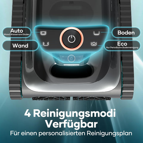 AIPER Scuba S1 Pool Robot Floor and Wall, Wireless Pool Vacuum Cleaner with Wall Climbing, Intelligent Navigation 2.0, 150 Minutes Battery Life, Pool Cleaner for Recessed Pools up to 150 ㎡