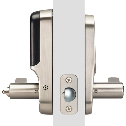 Yale Assure Lever, Touchscreen Keypad Door Lever (for doors with no deadbolt) - Keyless entry with pin code unlocking and one-touch or Auto-Locking - Satin Nickel