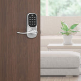 Yale Assure Lever, Wi-Fi Smart Door Lever (for Doors with no deadbolt) - Works with Yale Access App, Amazon Alexa, Google Assistant, HomeKit, Phillips Hue and Samsung SmartThings, Satin Nickel