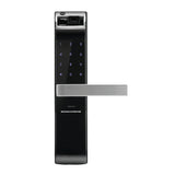 Yale Smart Lock YDM4109A, with fingrprint, Pin code & mechnical key for keyless home entry Auto locking and emergency power supply, Adjustable handle suitable for right or left handed doors.