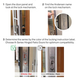 Yale Assure Lock for Andersen Patio Doors, Z-Wave Plus, Works with Ring Alarm, Samsung SmartThings, Wink and More (Hub required, sold separately) - Satin Nickel