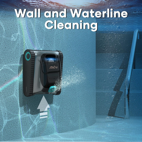 (2024 New) AIPER Scuba S1 Cordless Pool Vacuum for Inground Pools, Robotic Pool Cleaner, Wall and Waterline Cleaning, Smart Navigation 2.0, 150 min Battery Life, for All Pools up to 50 FT