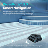 AIPER Scuba X1 Cordless Robotic Pool Cleaner, 6600 GPH High-Power Suction with Dual-Jet, Multi-Layer Filtration System, Horizontal Waterline Scrubbing, Ideal for Inground Pools