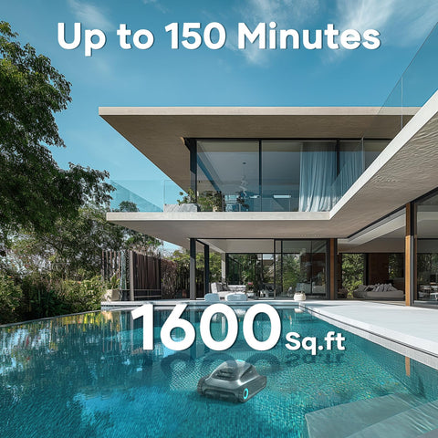 (2024 New) AIPER Scuba S1 Cordless Pool Vacuum for Inground Pools, Robotic Pool Cleaner, Wall and Waterline Cleaning, Smart Navigation 2.0, 150 min Battery Life, for All Pools up to 50 FT