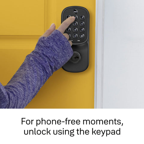 Yale YRL216-ZW2-BSP Assure Smart Lock, Black Suede