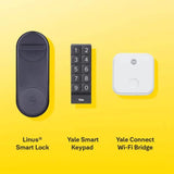Yale 05/101200/Mb - Linus Smart Lock - Matt Black - Keyless And Secure Door Lock