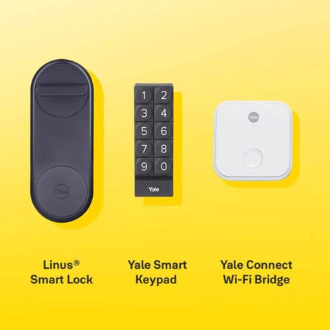 Yale 05/101200/Mb - Linus Smart Lock - Matt Black - Keyless And Secure Door Lock