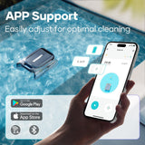 (2024 New) AIPER Surfer S1 Solar Powered Robotic Pool Skimmer with APP Support, Dual Charging Options, Pool Temperature Monitor, Manual Control, Salt Chlorine Tolerant Motors