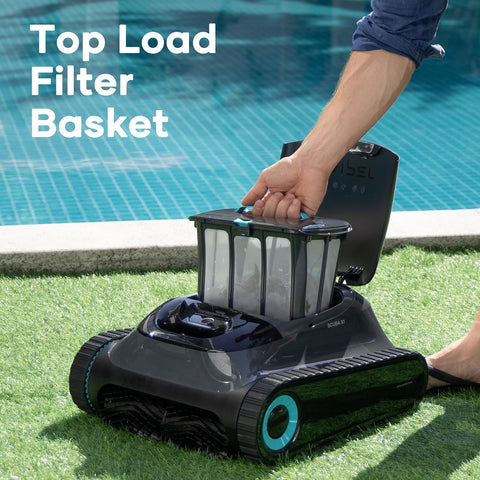 (2024 New) AIPER Scuba S1 Cordless Pool Vacuum for Inground Pools, Robotic Pool Cleaner, Wall and Waterline Cleaning, Smart Navigation 2.0, 150 min Battery Life, for All Pools up to 50 FT