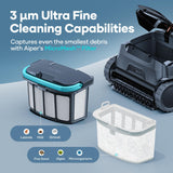 AIPER Scuba X1 Cordless Robotic Pool Cleaner, 6600 GPH High-Power Suction with Dual-Jet, Multi-Layer Filtration System, Horizontal Waterline Scrubbing, Ideal for Inground Pools